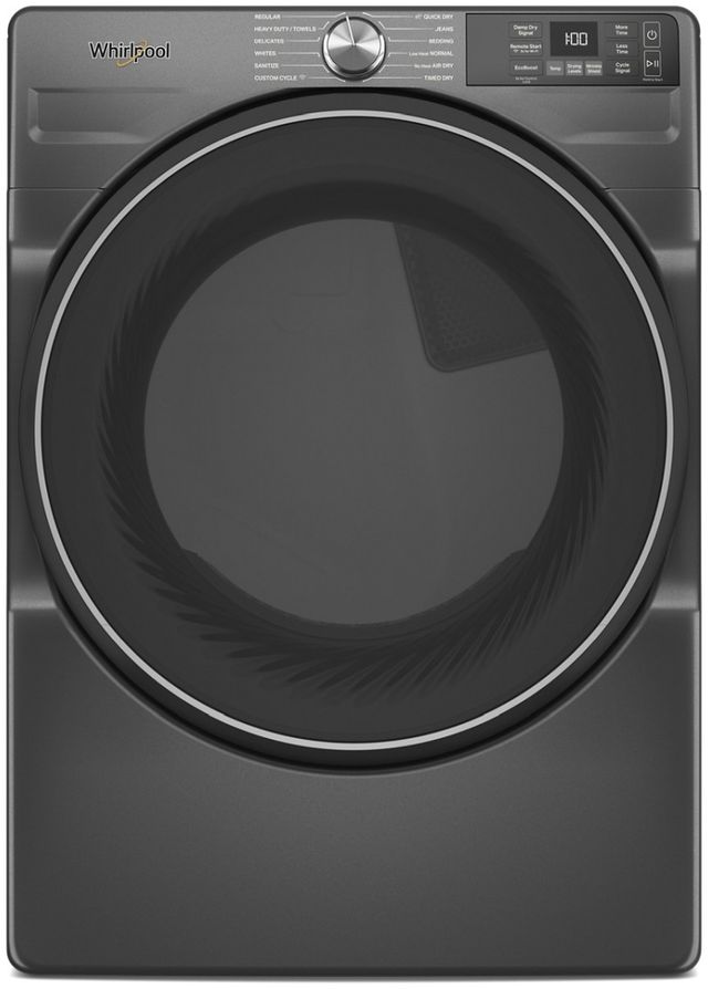 Whirlpool® 7.4 Cu. Ft. Volcano Black ENERGY STAR® Certified Front Load Gas Dryer with Wrinkle Shield™ Option-0