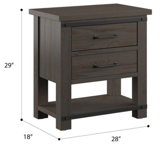 Emerald Home Newton Cocoa Brown Nightstand -3