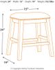 Signature Design by Ashley® Caitbrook Gray Upholstered Counter Stool-1