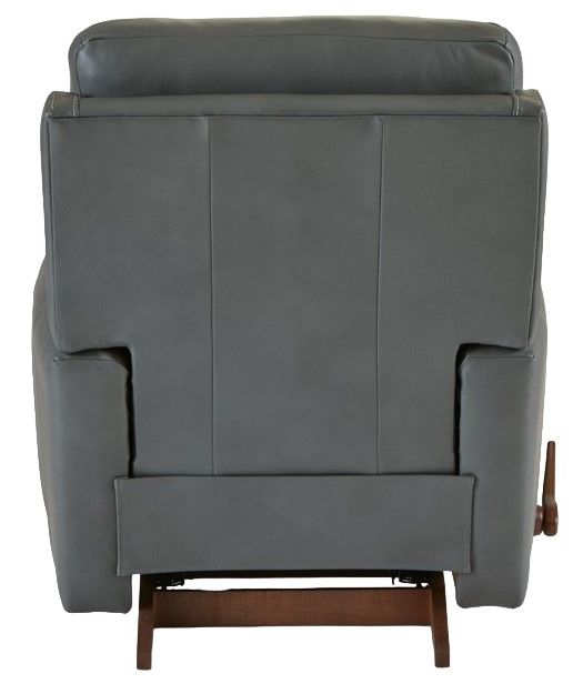 La-Z-Boy® Apollo Blue Grey Leather Manual Rocking Recliner-3