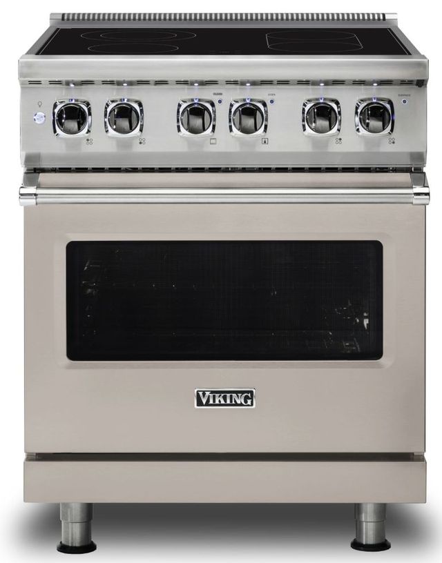 Viking® 5 Series 30" Pacific Gray Slide In Electric Range-0
