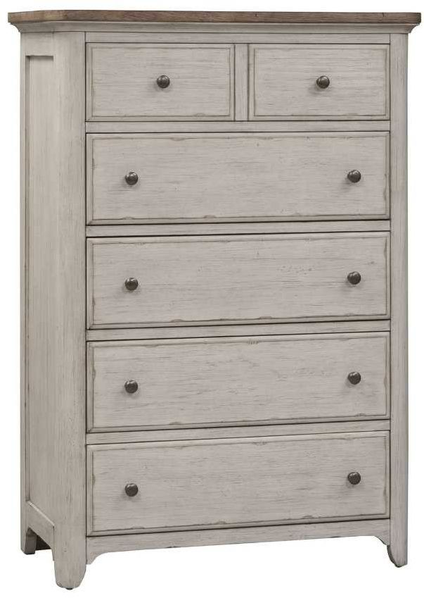 Liberty Furniture Farmhouse Reimagined Antique White/Chestnut Chest-0