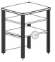 Salamander Designs® Synergy System Single 30 Extension Dark Walnut Modular Open Stand-0