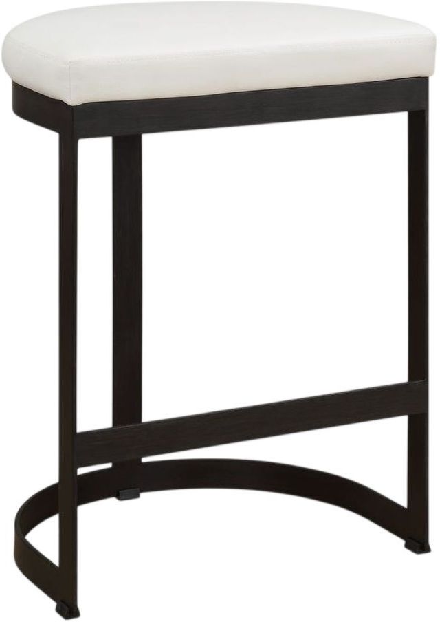 Uttermost® Ivanna Black/White Counter Stool-0