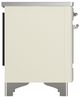 Ilve® Majestic III 40" Antique White Pro Style Induction Range with Triple Glass Door and Chrome Trim-4