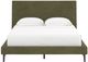 Signature Design by Ashley® Zadilyn Sage Green Queen Upholstered Panel Bed-1
