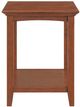 Whittier Wood® Furniture McKenzie Glazed Antique Cherry Rectangular Side Table-3