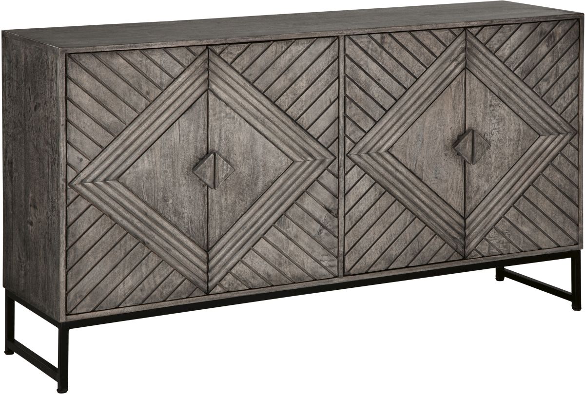 Treybrook Accent Cabinet - Distressed Gray Treybrook Accent Cabinet - Distressed Gray