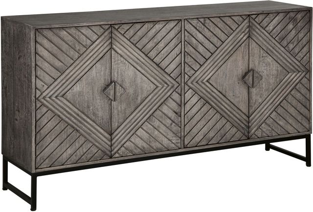 Signature Design by Ashley® Treybrook Distress Grey Accent Cabinet-0