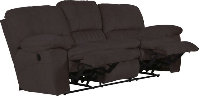 Catnapper® Reyes Chocolate Power Lay Flat Reclining Sofa-3