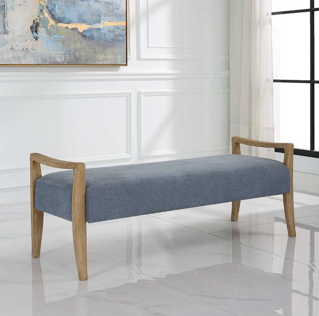 Uttermost® Daylight Sky Blue Bench-1