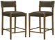 Armen Living Bennet 6-Piece Brown/Walnut Counter Stool Set-4