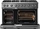Viking® 5 Series 48" Stainless Steel Pro Style Gas (LP) Range with Polished Chrome Trim-1