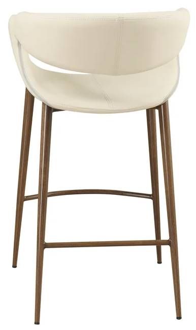 StyleCraft Ivory/Walnut Counter Stool-2