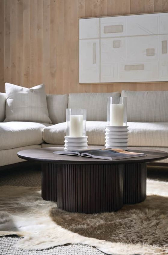 Rowe® Kindred Godiva Round Cocktail Table -1