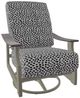 Telescope Casual St. Catherine Agra Classic/Storm Aluminum/Fabric Outdoor MGP Cushion Swivel Rocker with Boardwalk Rustic Arms-0