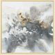 StyleCraft Soul Flower Gold/Gray/White Wall Art-1