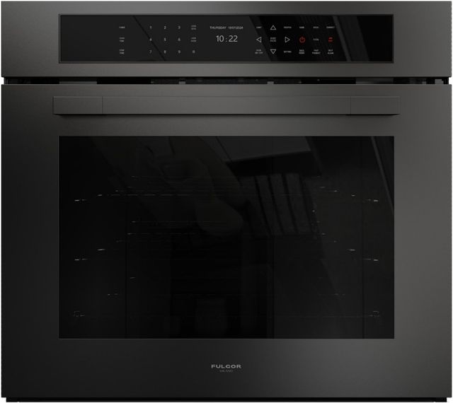 Fulgor Milano® Matteo 700 Series 30" Matte Black Self-Cleaning Single Electric Wall Oven-0
