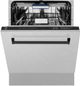 ZLINE Autograph Edition 24" Satin Stainless Steel Built In Dishwasher-1