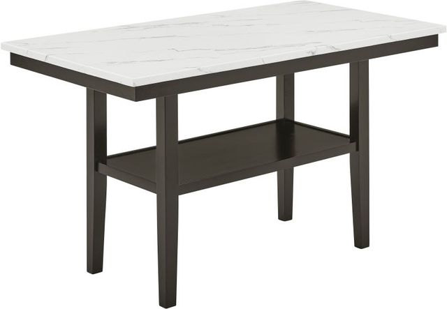 New Classic® Home Furnishings Carissa 6-Piece Espresso/Stone Counter Table Set-2