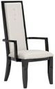 Michael Amini® Sky Tower Beige/Black Ice Arm Chair-0