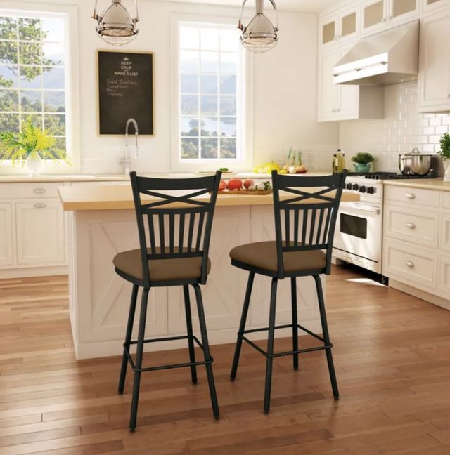 Amisco Customizable Garden Swivel Counter Stool-1