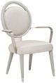 Michael Amini® Eclipse Ivory Jacquard/Moonlight Arm Chair-0