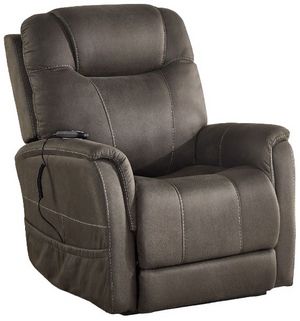 Steve Silver Co. Thames Walnut Power Lift Chair with Power Headrest