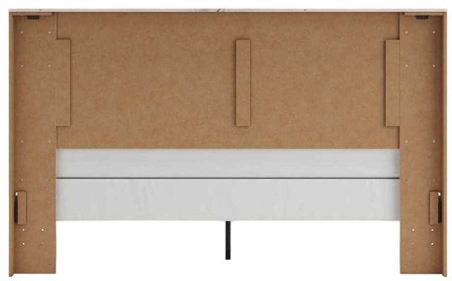 Benchcraft® Lawroy Light Natural King Panel Bed-4