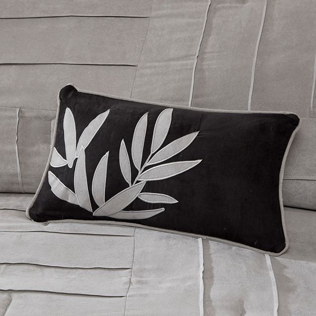 Olliix by Madison Park 7 Piece Grey Full Dune Comforter Set-4