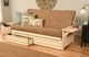 Kodiak Furniture Phoenix Suede Peat/Antique White Full Storage Futon with Mattress-4