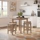 Jofran Inc. Eastern Tides Brushed Bisque Drop Leaf Counter Table-1