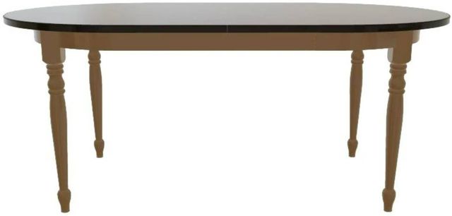 Mavin Customizable 42" x 48" Oval Extendable Dining Table with 2 Leaves-1