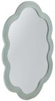 Bassett Mirror Arianna Matte Light Blue Wall Mirror-1