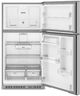 Whirlpool® 33" 21.3 Cu. Ft. Fingerprint-Resistant Stainless Finish Top Freezer Refrigerator-1