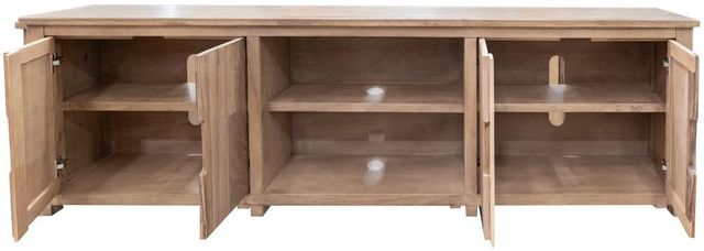 International Furniture Direct Natural Parota Natural 88" TV Stand-3