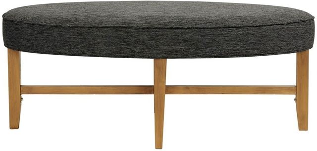 Olliix by Kipling Dark Grey Oval Cocktail Ottoman-0