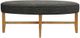 Olliix by Kipling Dark Grey Oval Cocktail Ottoman-0