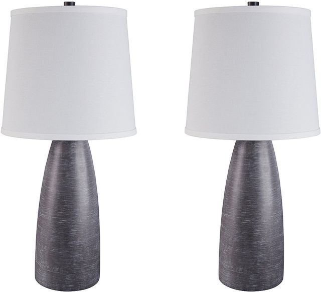 Signature Design by Ashley® Shavontae Gray Poly Table Lamp-1