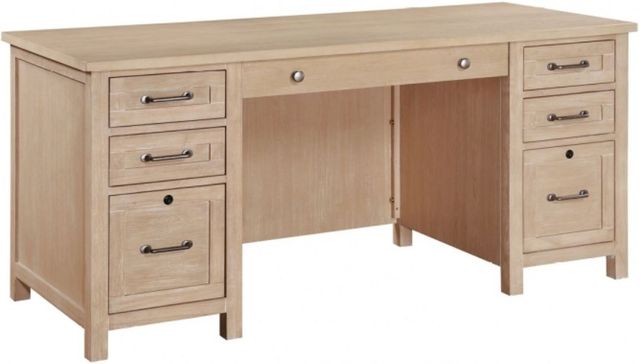 Winners Only® Mayville Beige Flat Top Desk-0