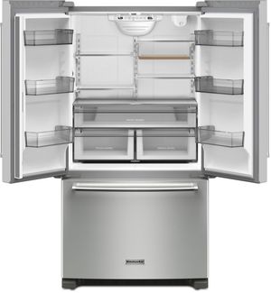 KitchenAid® 36 in. 20.0 Cu. Ft. PrintShield™ Stainless Steel Counter Depth French Door Refrigerator