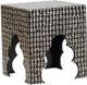 A & B Home 2-Piece Black Natural Pearl Mosaic Accent Table Set-1