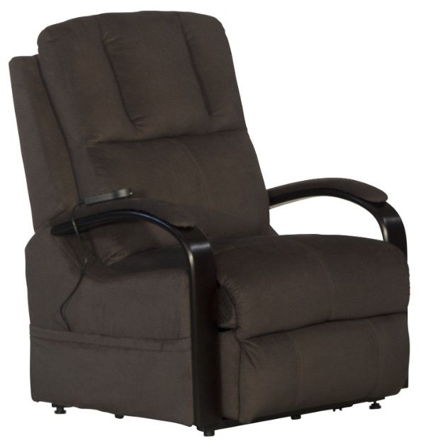 Catnapper® Chandler Walnut Power Lift Recliner with Heat and Massage