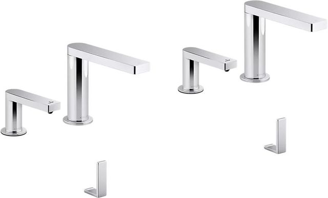 KOHLER® Composed® 4-Piece Polished Chrome Touchless Lavatory Faucet and Soap Dispenser Set for Constellation™ Lavatory System-0