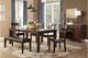 Mazin Furniture Mantello 6-Piece Cherry/Dark Brown Dining Set-0