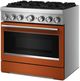 KitchenAid® 36" Scorched Orange 6 Burner Pro Style Dual Fuel Range with No Preheat Air Fry Mode-3