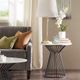 Olliix by Madison Park Black/White Marbury End Table-2