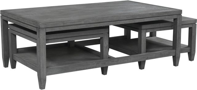 aspenhome® Preston 3-Piece Urbane Grey Nesting Cocktail Table-0