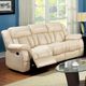 Furniture of America® Barbado Ivory Manual Reclining Sofa-0