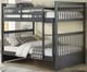 IFDC Gray Youth Double/Double Bunk Storage Bed-0